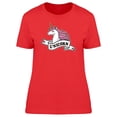thumbnail image 1 of Pink Mane Unicorn With Labbel Tee Women's -Image by Shutterstock, 1 of 2
