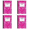 thumbnail image 1 of Pink Marble Composition Notebook, Wide Ruled Composition Book Bulk 4 Pack, 60 Pages Primary Notebook For Classroom Writing, 1 of 8