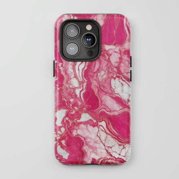Pink Marble For All iPhone Series Tough Phone Case
