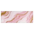 thumbnail image 1 of Pink Marble Gold Line Pattern Kitchen Rug Mat,Kitchen Runner Rugs Non Skid Washable,Decorative Kitchen Floor Mats for Kitchen,Sink,Laundry,17"X47", 1 of 5