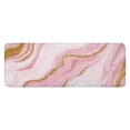 thumbnail image 1 of Pink Marble Gold Line Pattern Kitchen Rug Mat,Kitchen Runner Rugs Non Skid Washable,Decorative Kitchen Floor Mats for Kitchen,Sink,Laundry,17"x47.2", 1 of 7