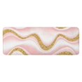 thumbnail image 1 of Pink Marble Gold Wave Pattern Kitchen Rug Mat,Kitchen Runner Rugs Non Skid Washable,Decorative Kitchen Floor Mats for Kitchen,Sink,Laundry,17"x47.2", 1 of 7