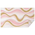thumbnail image 1 of Pink Marble Gold Wave Pattern Rectangle Tablecloth 60"x102",Waterproof Polyester Rectangle Table Cloth, Wipeable Spillproof Polyester Tablecloth for Dining, Camping, Indoor and Outdoor, 1 of 6