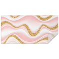 thumbnail image 1 of Pink Marble Gold Wave Pattern Rectangle Tablecloth 60"x120",Waterproof Polyester Rectangle Table Cloth, Wipeable Spillproof Polyester Tablecloth for Dining, Camping, Indoor and Outdoor, 1 of 6