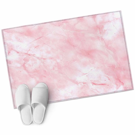Pink Marble Large Area Rugs for Bedroom Living Room, Soft Non Slip Carpet Bedside Rug, Modern Abstract Art Elegant Rectangular Floor Cover Kitchen Accent Rug 2'x3' for Dining Room/Office