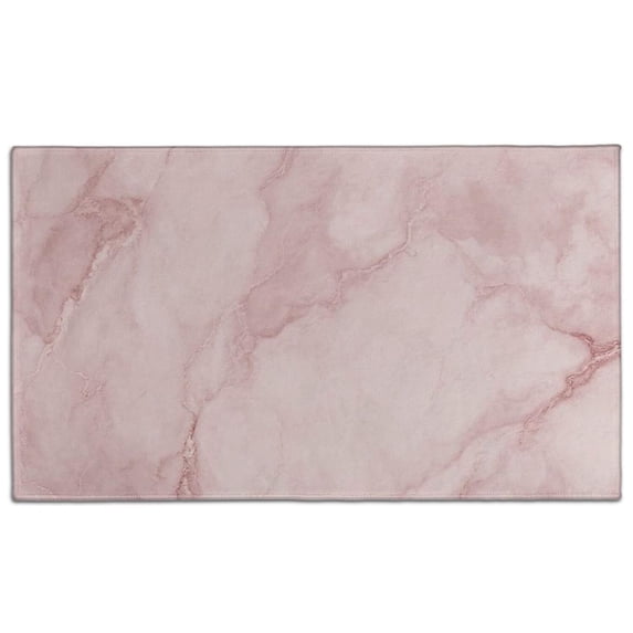 Pink Marble Pattern Door Rugs,Washable Non Slip Door Mats Indoor,Decorative Door Mats,Entry Mat Indoor for Entrance,Bedroom,Kitchen,Bathroom,17"x30"