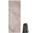 thumbnail image 1 of Pink Marble Pattern Hot Yoga Mat Towel Non Slip for Hot Yoga - Quick-Drying Yoga Mat Cover with 4 Corner Pockets with Travel Bag - Hot Yoga Towel Non Slip Grip Moisture Wicking Sweat 70"x26", 1 of 6
