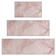thumbnail image 1 of Pink Marble Pattern Kitchen Rugs Sets Of 3,Kitchen Runner Rugs Non Skid Washable,Decorative Kitchen Floor Mats for Kitchen,Sink,Laundry,17"x30"+ 17"x47" + 17"x59", 1 of 6