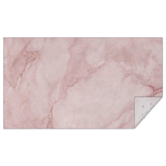 Pink Marble Pattern Rectangle Tablecloth 60"x102",Waterproof Polyester Rectangle Table Cloth, Wipeable Spillproof Polyester Tablecloth for Dining, Camping, Indoor and Outdoor