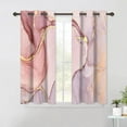 thumbnail image 1 of Pink Marble Window Curtains Abstract Marble Crack Texture Chic Blackout Curtains Gold Glitter Window Drapes For Teens Girls Women Living Room Bedroom Kitchen Decor 53"W x 63"L (Pack of 2), 1 of 6