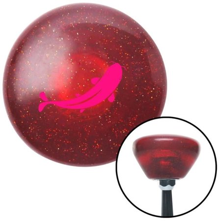 Pink Marine Koi Red Retro Metal Flake Shift Knob with M16 x 1.5 Insert Shifter Auto Brody