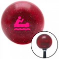 thumbnail image 1 of Pink Marine in Canoe Red Metal Flake Shift Knob with M16 x 1.5 Insert Shifter Auto Brody, 1 of 1