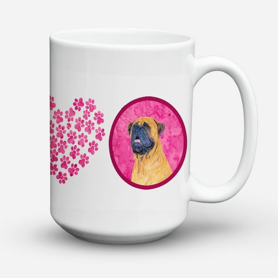 Pink Mastiff Coffee Mug 15 oz