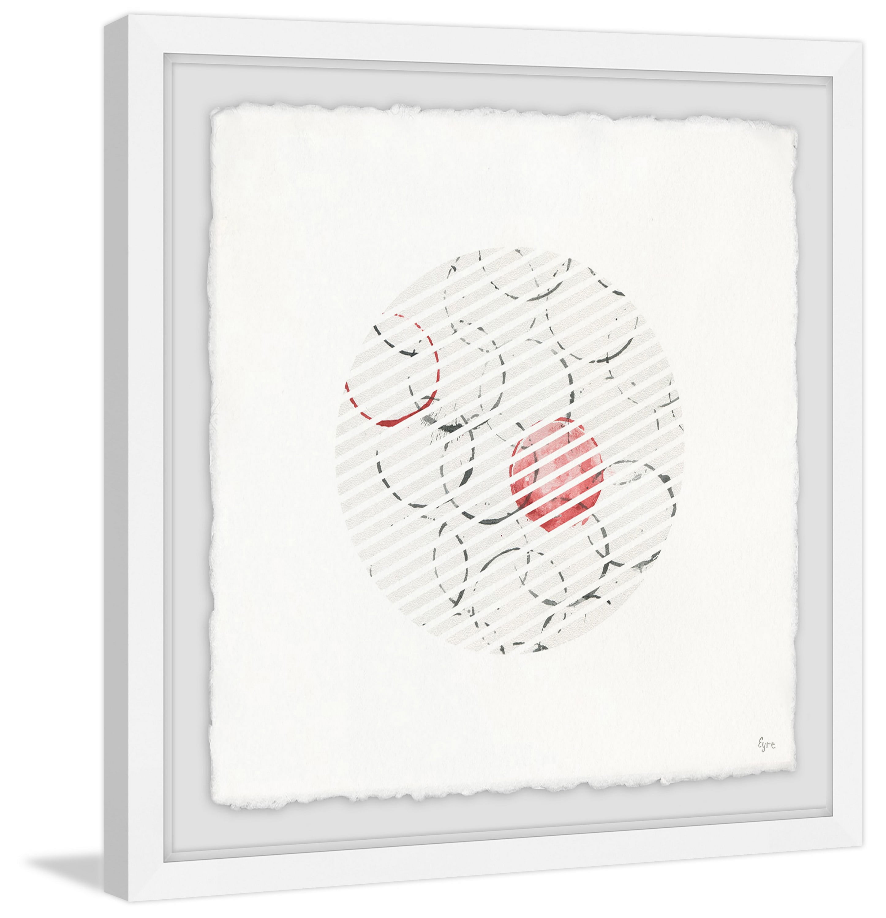 Pink Materialization Framed Painting Print