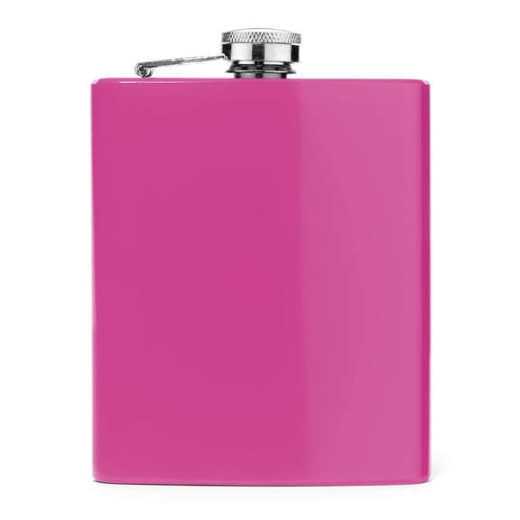 Pink Matte 7oz Stainless Steel Hip Flask