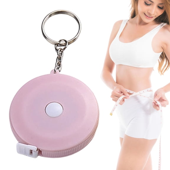 Pink Measuring Tape,2M Mini Tape Measure for Sewing,Dual Sided Body Measuring Tape Portable Retractable Tape for Cloth,Furniture,Height