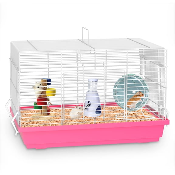 Pink Medium Small Animal Travel Habitat For Transporting Hamsters Guinea Pigs Rats Birds Squirrels