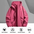 thumbnail image 1 of Pink Men's and Big Men's Jacket Plain Zip Up Hooded Jacket Long Sleeve Fall Winter Casual Lightweight Coats, 1 of 6