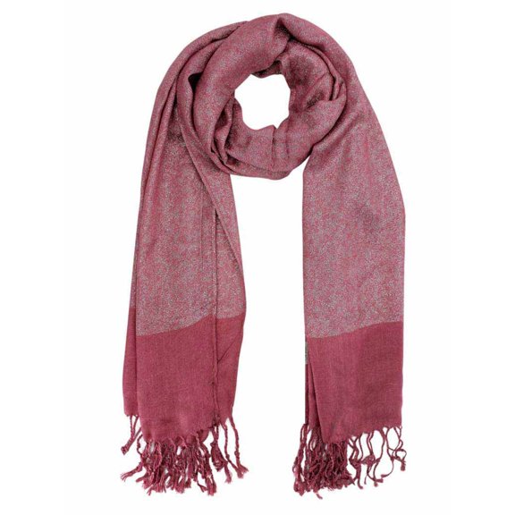 Pink Metallic Shimmery Pashmina Scarf