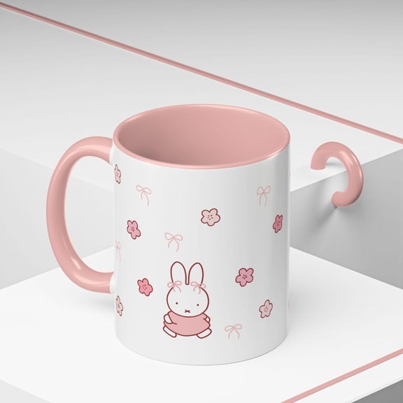 Pink Miffy Sakura Accent Ceramic Mug