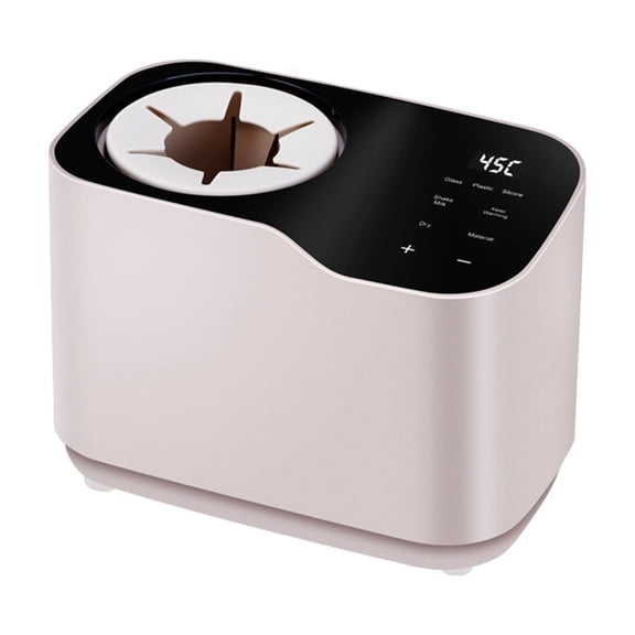 Pink Milk Warmer with Thermostatic Feeding Waterless Heating Rotary Heating Easy to Use Universal Baby Bottle Warmer for Safe Heating