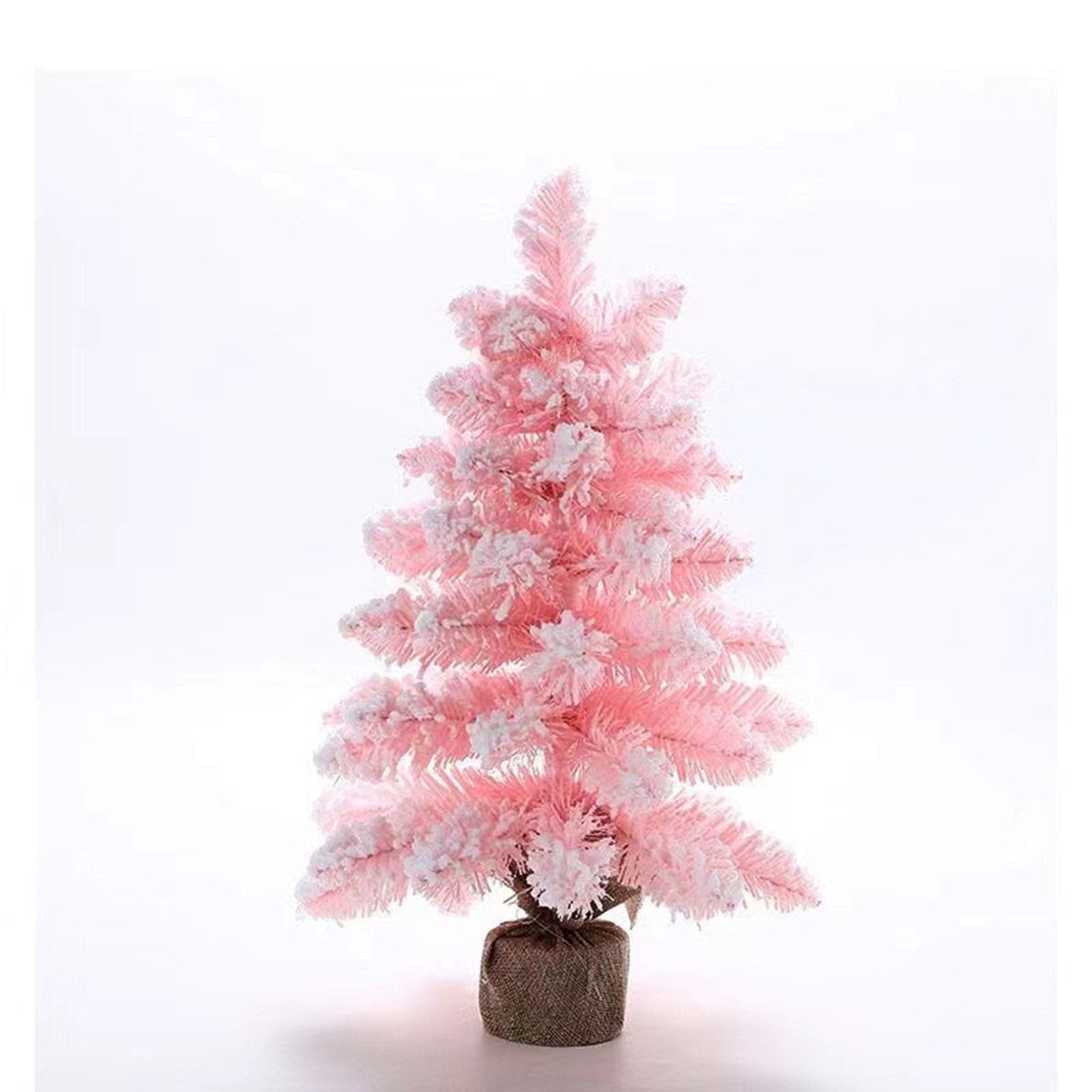 Pink Mini Christmas Tree, Tabletop Artificial Small Christmas Tree ...