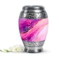 thumbnail image 1 of Pink Mini Cremation Urn For Human Ashes Adult Male Dad - Purple Small Urns For Human Ashes Women Keepsake 3 Inch - Miniature Urns For Man And Female, 1 of 7