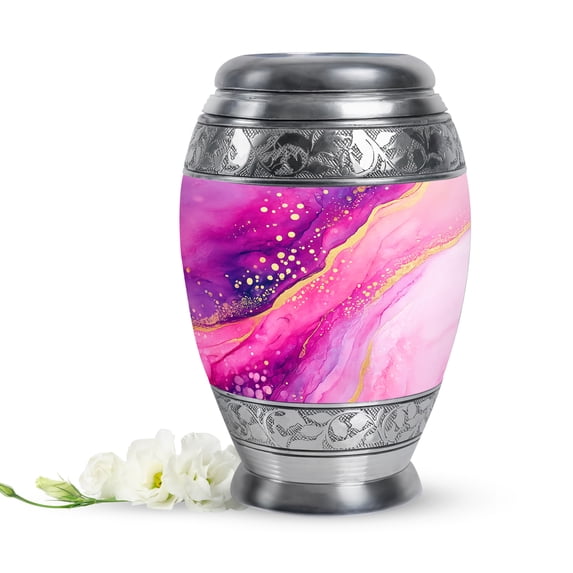 Pink Mini Cremation Urn For Human Ashes Adult Male Dad - Purple Small Urns For Human Ashes Women Keepsake 3 Inch - Miniature Urns For Man And Female