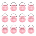 thumbnail image 1 of Pink Mini Halloween Buckets 12 Pack 3 X 2 Inch, Pink Halloween Decorations Bulk Halloween Party Favors for Student, Small Plastic Cauldron Pails for Halloween Party Decor and, 1 of 7
