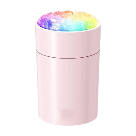 Pink Mist Humidifier, Small Aroma Sprayer, Bedroom Vaporizer With Dynamic Rgb Lighting, Compact Design And 35Db Quiet Fan For Car And Workspace 4.09X2.68In 0.22Lb