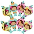 thumbnail image 1 of Pink Mod 'Monkey Love' Party Favor Blowouts, 8ct, 1 of 1