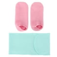 Pink Moisturizing Foot Socks Reusable Prevent Cracked Feet Gel Socks
