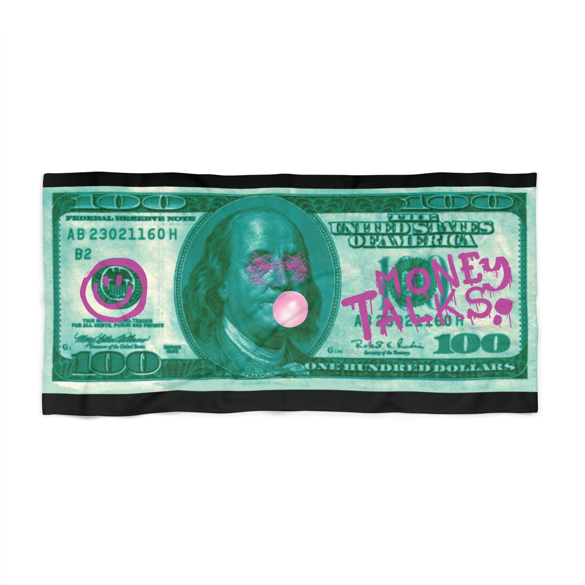 Pink Money Beach Towel