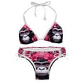 thumbnail image 1 of Pink Monkey Gorilla Detachable Sponge Adjustable Strap Bikini Set Two-Pack Bikinis,Swimsuits,Beachwear, 1 of 6