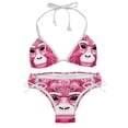 thumbnail image 1 of Pink Monkey Gorilla Detachable Sponge Adjustable Strap Bikini Set Two-Pack Swimsuit Suit Beach Pool Party, 1 of 6