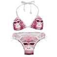 thumbnail image 1 of Pink Monkey Gorilla Detachable Sponge Adjustable Strap Bikini Set Two-Pack Swimsuit Suit Beach Pool Party, 1 of 6