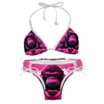 thumbnail image 1 of Pink Monkey Gorilla Swim Wear Bikini Set with Detachable Sponge & Adjustable Strap, Two-Pack for Versatile Swimming Suit Styles, 1 of 6