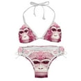 thumbnail image 1 of Pink Monkey Gorilla Swim Wear Bikini Set with Detachable Sponge & Adjustable Strap, Two-Pack for Versatile Swimming Suit Styles, 1 of 6