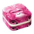 thumbnail image 1 of Pink Monkey Jewelry Display and Organizer: Portable Square Travel Case for Rings, Earrings, Necklaces, Bracelets - Suitable for Girls and Women, 1 of 6