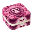 thumbnail image 1 of Pink Monkey Travel Portable Square Display Case: Earring and Necklace Organizer - Ideal for Girls and Women, 1 of 6