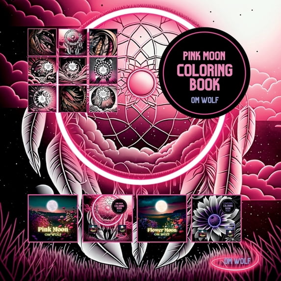 Pink Moon Coloring Book, (Paperback)