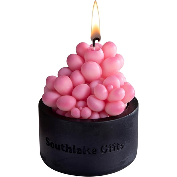 Pink Moonstones Succulent Scented Candle