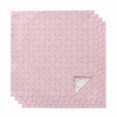thumbnail image 1 of Pink Morocco Cloth Napkins, Geometric Leaf Diamond Lattice Abstract Washable and Reusable Dinner Napkins Set of 4, Table Napkin for Kitchen Party Birthday Wedding Hotel Housewarming 20"x20", 1 of 8