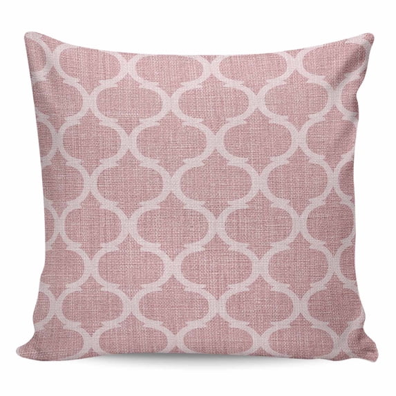 Pink Morocco Pillow Covers 20x20 Inch Decorative Throw Pillow Cover, Middle Century Abstract Geometric Plaid Sofa Pillowcases Accent Cushion Case Home Decor Bedroom Living Room