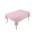 thumbnail image 1 of Pink Morocco Table Cloth, Geometric Leaf Diamond Lattice Abstract Waterproof Tablecloth for Rectangle Tables, Reusable Washable Fabric Table Cover for Restaurant Kitchen Dining Tables 54"x108", 1 of 6