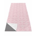 thumbnail image 1 of Pink Morocco Yoga Towel for Hot Yoga Non Slip, Geometric Leaf Diamond Lattice Abstract Yoga Mat Towel Absorbent Yoga Sweat Towels Microfiber Hot Yoga Blanket for Bikram Pilates 26"x70", 1 of 7