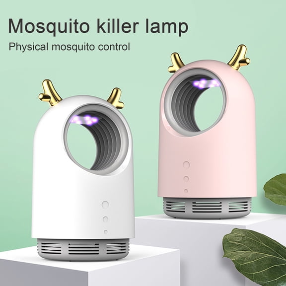 Pink Mosquito, Physical Insect Mosquito Zapper for Indoor, Quiet Bug for Home Bedroom Office, Get Rid of Flying Biting Insects
