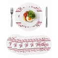 thumbnail image 1 of Pink Mother's Day Round 13 Inch Placemats Set of 6, Watercolor Flowers Modern Polka Dot Striped HeatResistant Non Slip Place Mats for Dining Table, Wipeable Kitchen Table Mats for Housewarming, 1 of 9