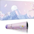 thumbnail image 1 of Pink Mouse Pad Large XXL Mousepad 34.65" x 15.75" Extended Gaming Desk Pad Laptop Computer Mousepad with Non-Slip Rubber Stitched Edges for Office, Work, Game, 1 of 5