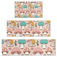 thumbnail image 1 of Pink Mushroom Cartoon Light Pattern Kitchen Rugs Sets Of 3,Kitchen Runner Rugs Non Skid Washable,Decorative Kitchen Floor Mats for Kitchen,Sink,Laundry,17"x30"+ 17"x47" + 17"x59", 1 of 6